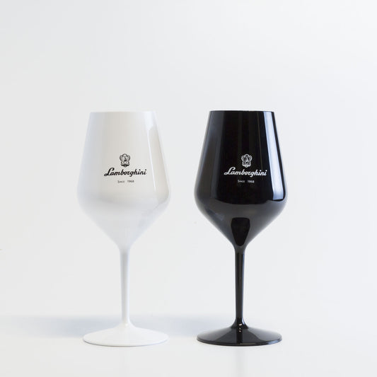 Lamborghini Black & White Acrylic Glasses